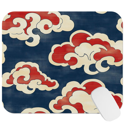 Landscape & Nature Asian Cloud Dreams VII Nature Clouds Asian Gaming Cute Office Laptop Desk Pad Gift Mat Square Rectangle Non-Slip Mousepad
