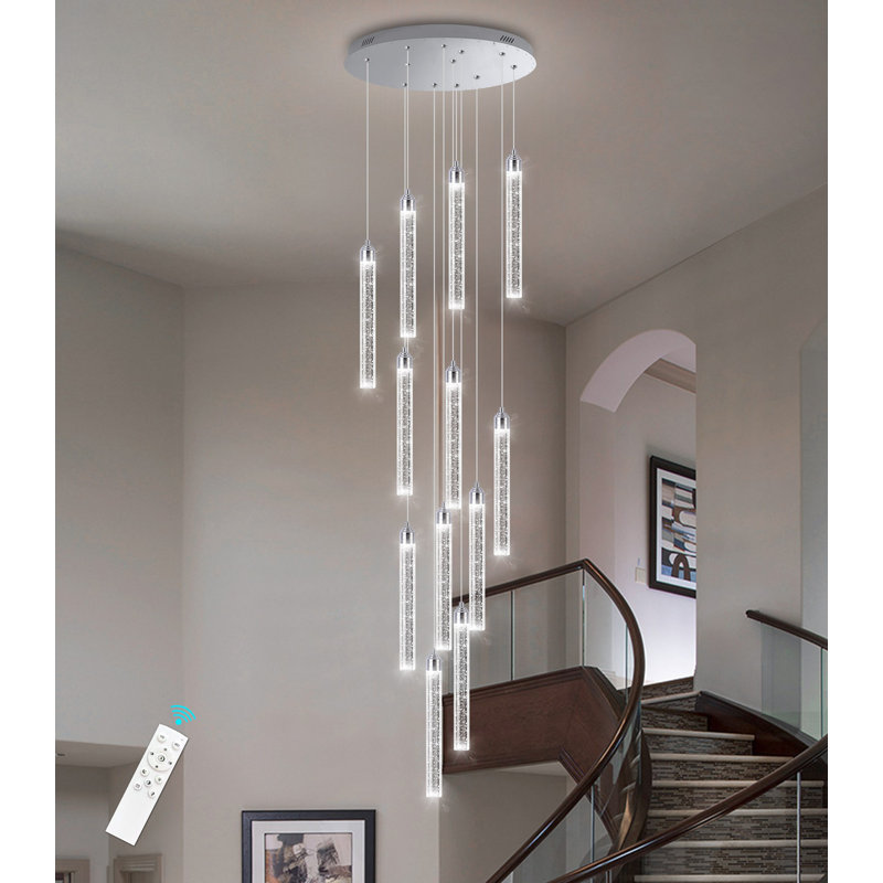 Matildia 12 - Light LED Tiered Chandelier, Silver