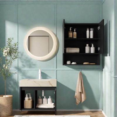 Wall Mounted With Stone Top