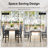 Janece 5 - Piece Dining Set with Velvet Upholstered Dining Chairs-1723959340-1692323360