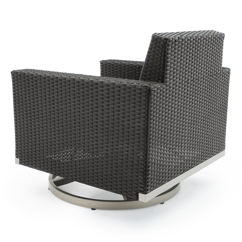 2Pc Sunbrella Outdoor Motion Club Chairs - Red, Grey, Brown, Beige 
