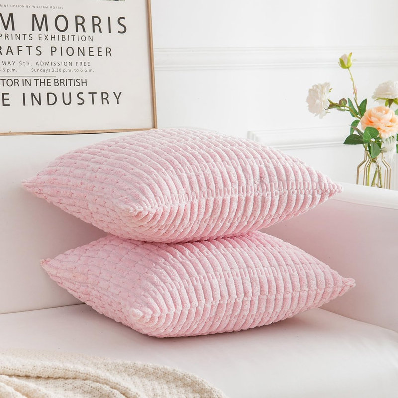 Housse de coussin Boho, Rose