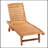 Thach Outdoor Fir Wood Chaise Lounge