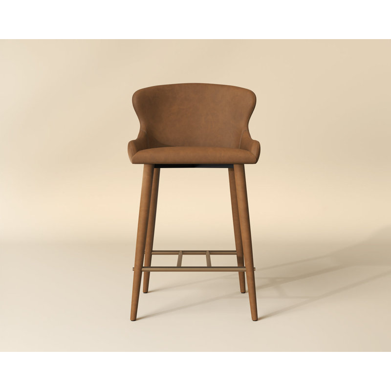 EVORA Upholstered Stool with Metal Frame