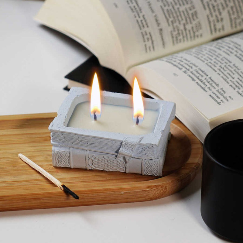 Scented Designer Candle, Gray
