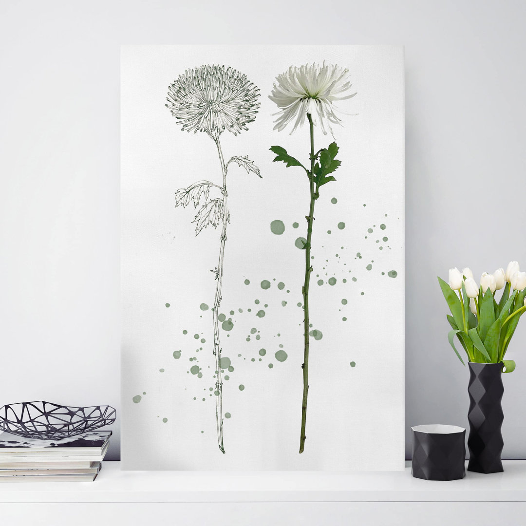 Leinwandbild Botanisches Aquarell - Löwenzahn