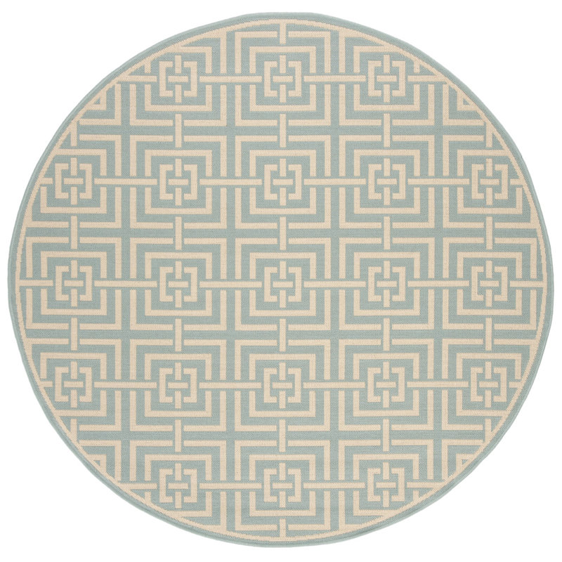 Tapis intérieur / extérieur Gowanus Linden 100, Rond 6 pi 7 po