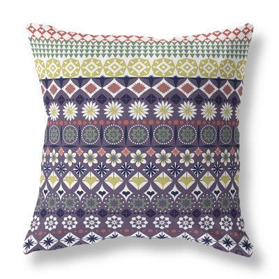Shape Synergy Outdoor Reversible Throw Pillow
