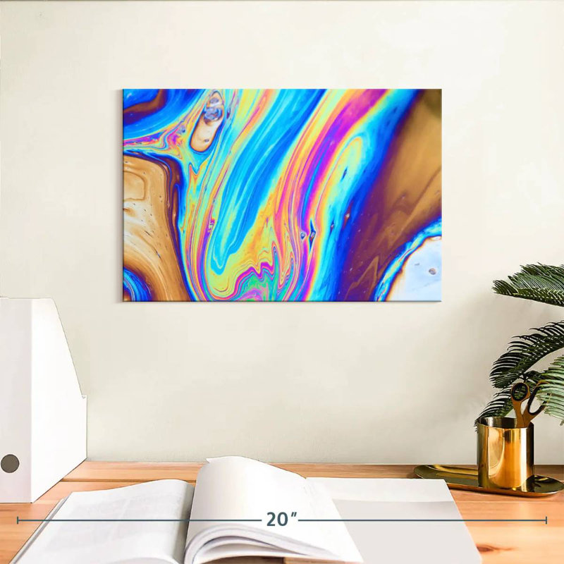 Avery Oil And Water Abstract, 8" H x 12" W