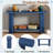 Vintage Console Table With T-leg Design And 2-tier Structure-678157224