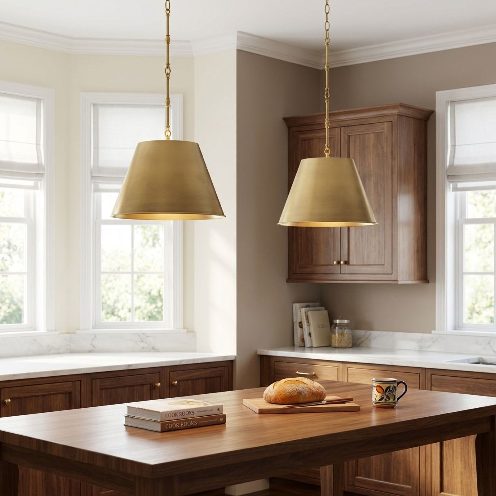 Presley Dimmable Single Light Pendant, Old Bronze, 8.5" H x 12" W x 12" D