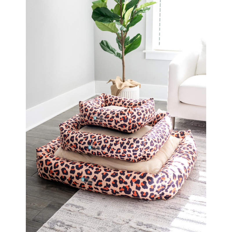 Tapis pour lit de qualité supérieure Rugs.com, H 7,5 po x l 33 po x P 39 po, Imprimé animal beige / noir / orange