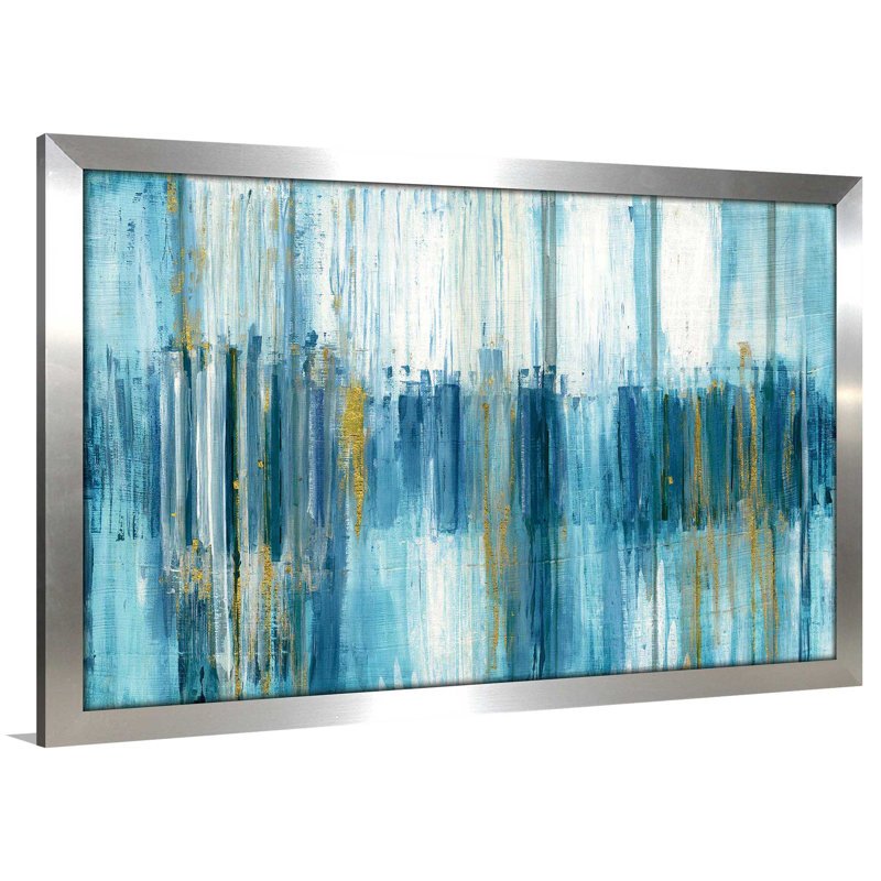 «Saturnia», reproduction d'art sur toile encadrée, H 21,5 po x l 27,5 po x P 0,75 po, Encadrement argenté