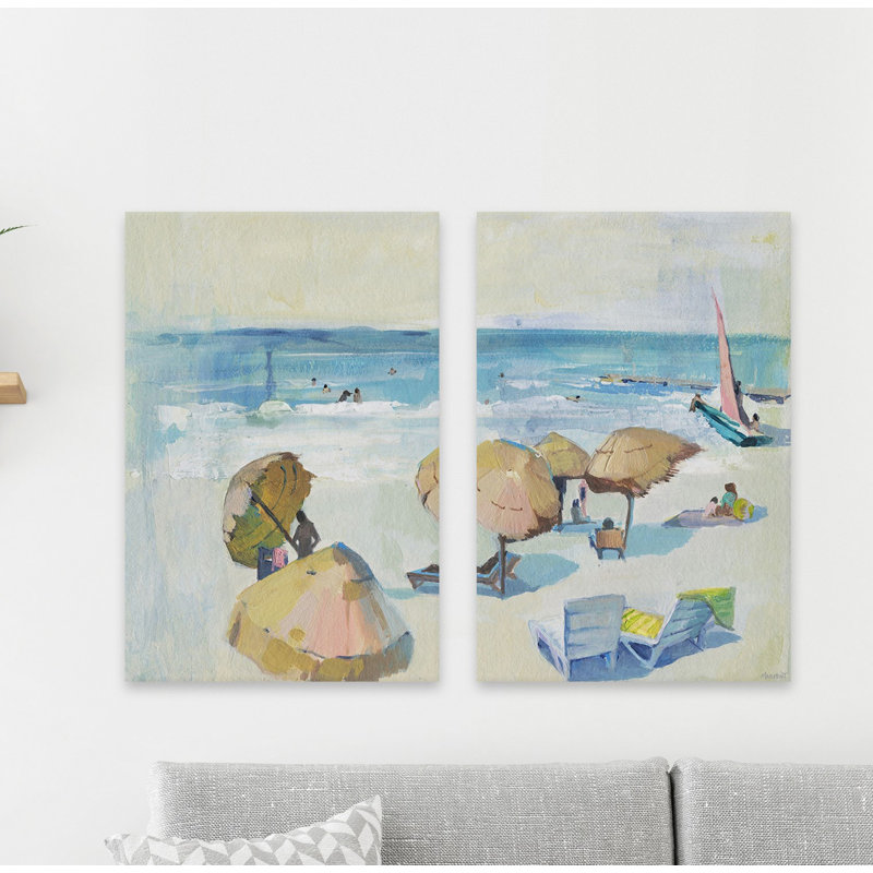 Diptyque d'été, H 30 po x l 20 po