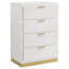 Commode et commode à tiroirs modernes - Rangement polyvalent + finition neutre, s'harmonisant avec n'importe quel décor de chambre à coucher-673981449