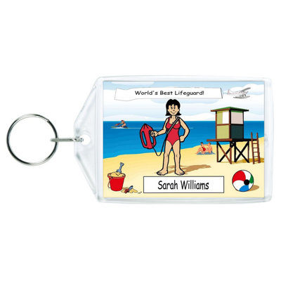 Personalized Lifeguard - Female Acrylic Key Chain