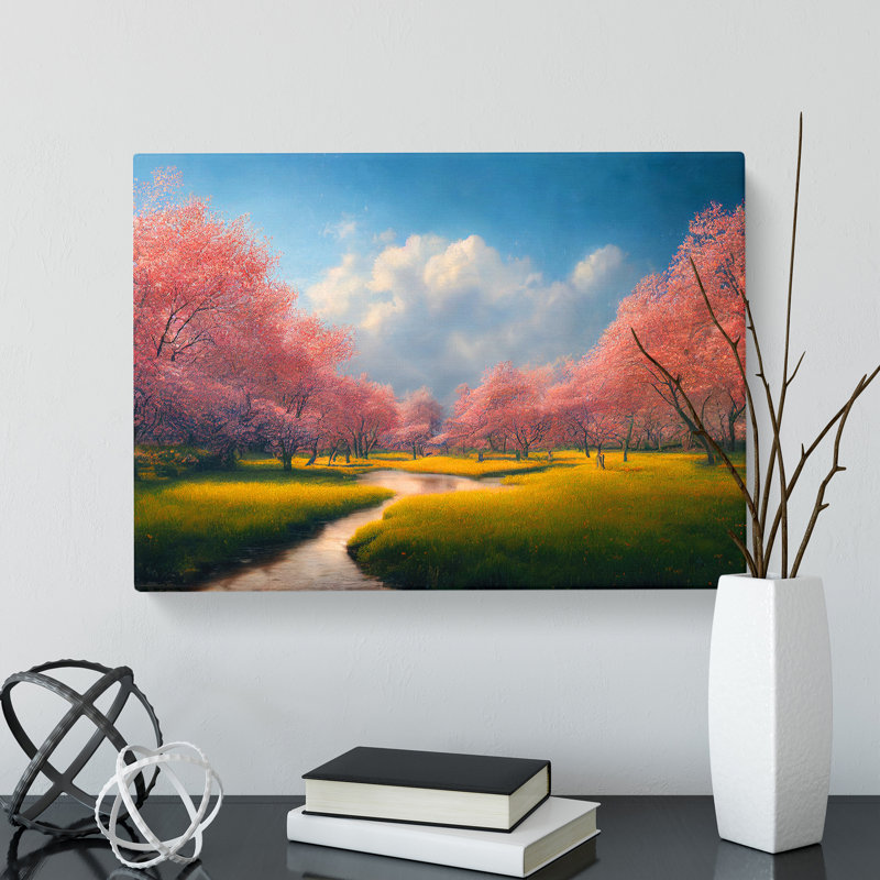 Miraculous Spring Forest - Wrapped Canvas, 35cm H x 50cm W x 3cm D