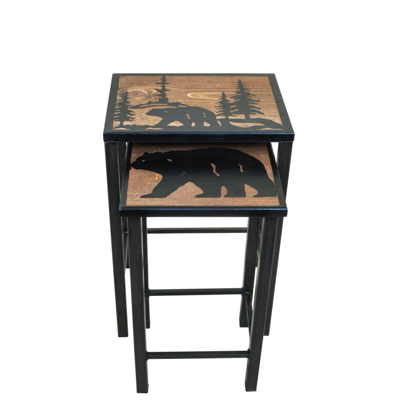 Harrod Solid Wood Top Nesting Tables