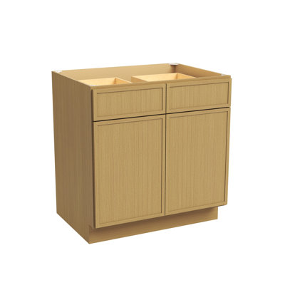 Meuble bas de cuisine standard CASAINC prêt à assembler, dimensions : L 84 cm x H 88 cm x P 61 cm
