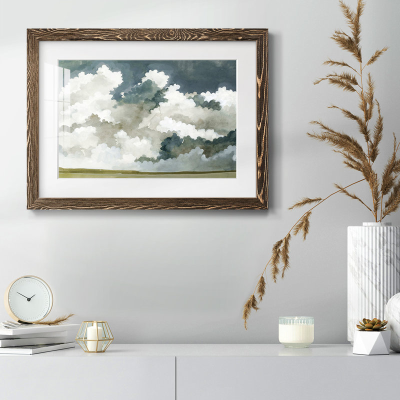 Vast Neutral Sky III Framed On Paper Print, Noyer, H 14 po x l 20 po x P 1,5 po