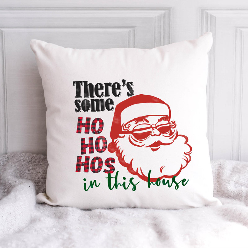 Christmas10 Reversible Throw Pillow, 16" x 16"