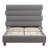 Luxury 60-Inch Asymmetrical High-Back Linen Upholstered Platform Bed - Memory Foam Compatible, No Box Spring Needed | Elevate Your Bedroom with Contemporary Style & Restful Comfort-94914995-94914999