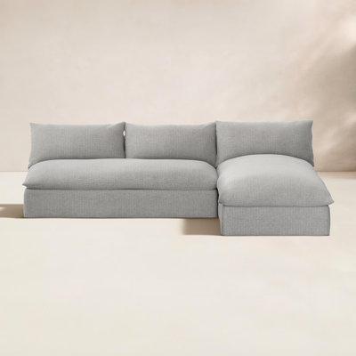 Ammon 111'' Wide Aluminum Patio Sectional with Cushions