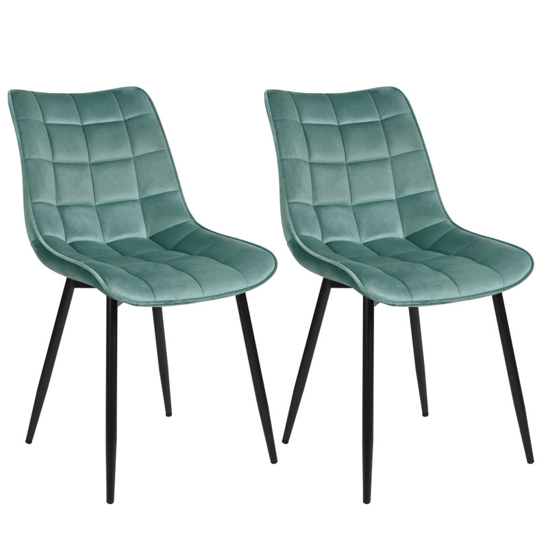 Vassar 46.5cm H Upholstered Side Chair, Türkis