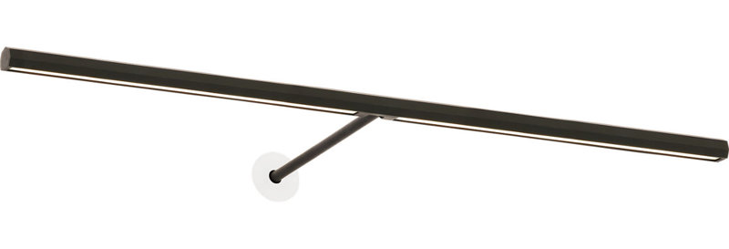 Plural Faceted Picture Light, 0.7" H x 24" W x 8.9" D, Bronze, 17.4