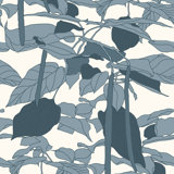 Canopy Sketch Floral Wallpaper Panel
