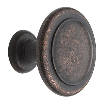 Brixwell BXB7831RBZ Mushroom Kitchen Cabinet Knob, 1-1/4" Diameter, 1-1/16" Projection Zinc, Rustic Bronze Finish