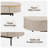 Oval Fluted Coffee Table with Drawer