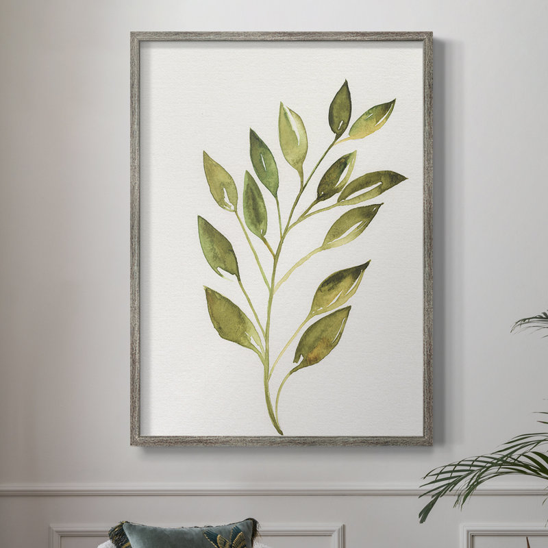 «Simple Twig I», reproduction encadrée - bois massif, H 11 po x l 9 po