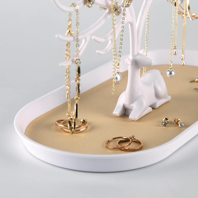 Jewellery Stand +, White