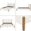 Bed Frame With Boucle Upholstered Thick Headboard-788523430