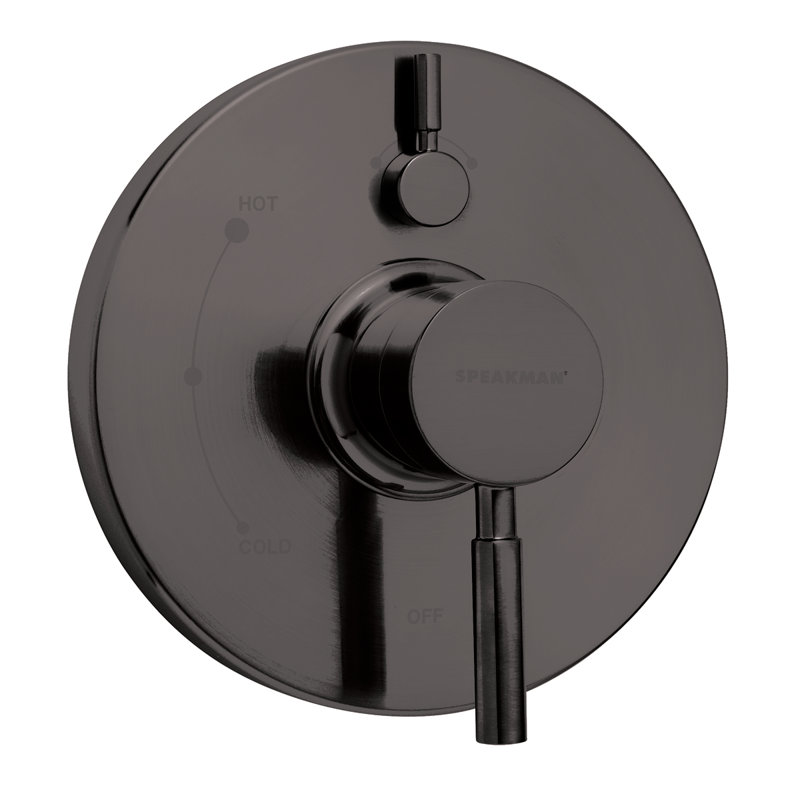 Neo Diverter Shower Valve Trim, Matte Black