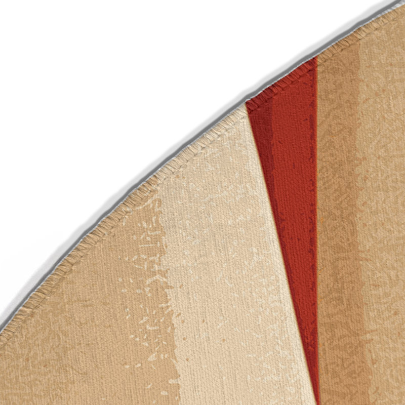 Amber Echo Indoor And Outdoor Area Rug, Round 5'