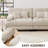 Stoughton Modern 2-Seater Chenille Upholstered Boneless Sofa-109927923-132206237
