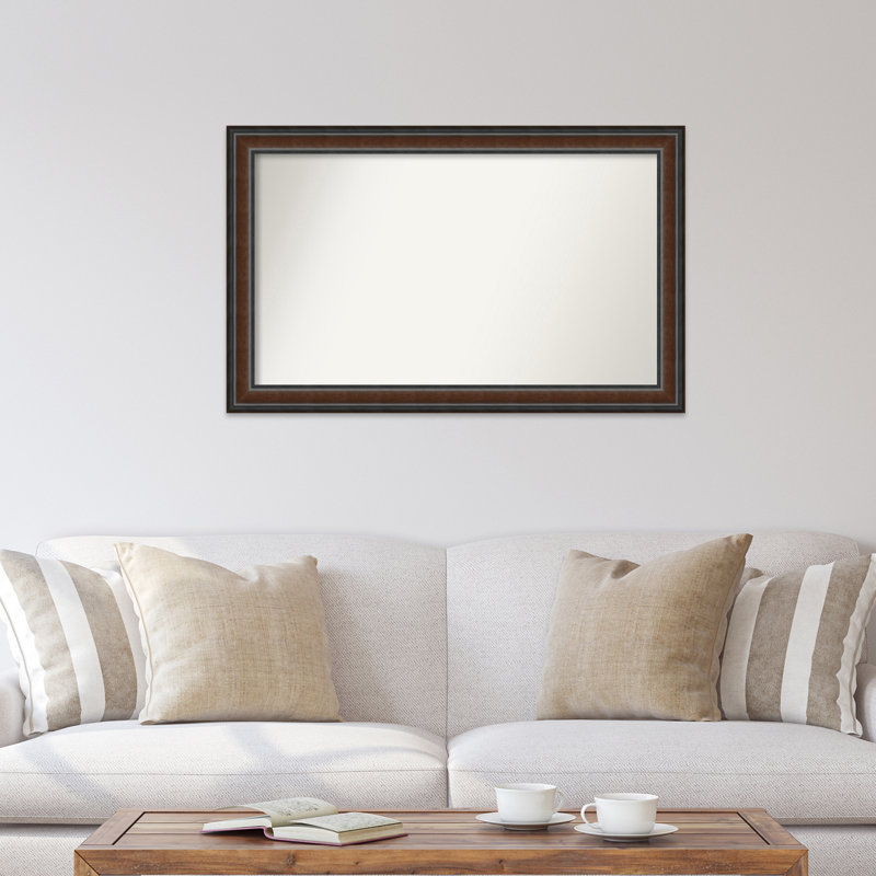 Halcott Solid Wood Rectangle Wall Mirror, 43" H x 27" W
