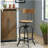Adjustable Height Swivel Bar Stool, with Elm