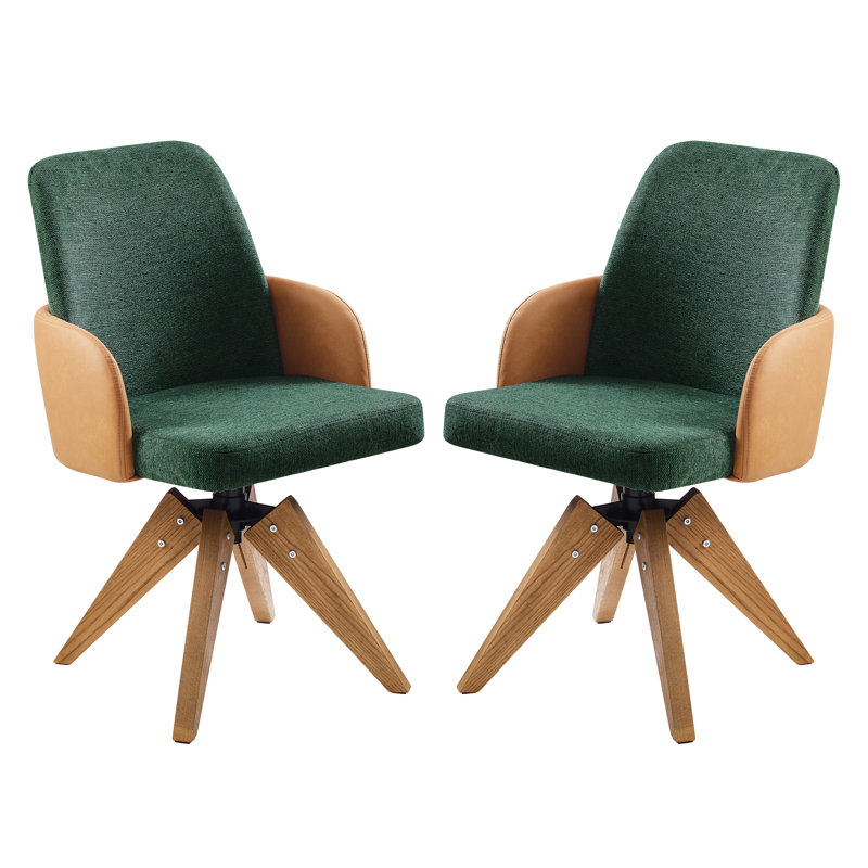 Pivot large de 21,26 po Jolenna, Mélange de lin vert