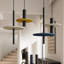 Pendant lamp PELTA 1 black/beige-833161487
