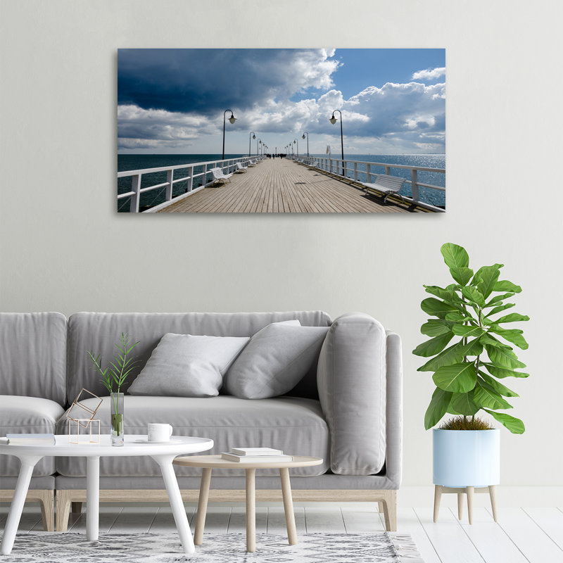 Pier In Orłowo - Wrapped Canvas Print