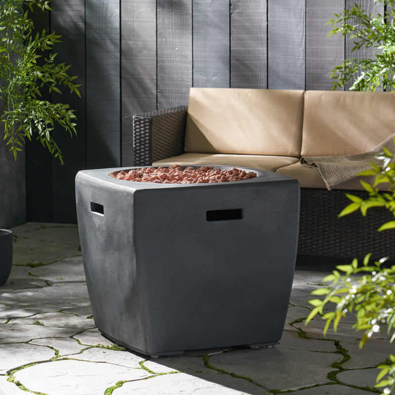Tyandre Square Magnesium Oxide Propane Fire Pit Table