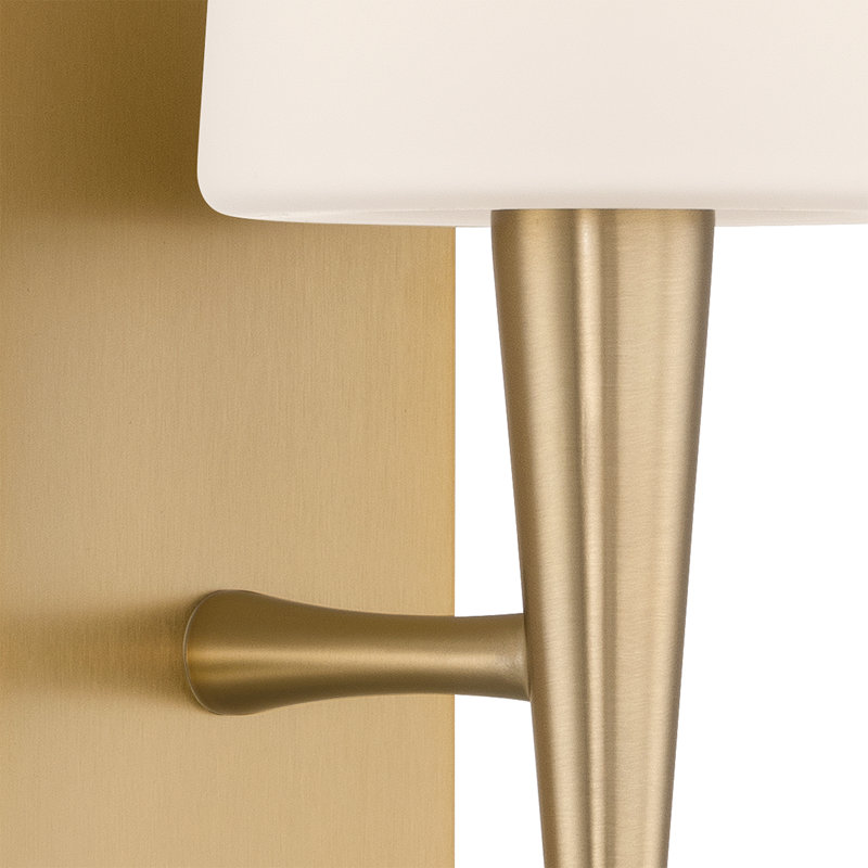 Aysegul 5'' Aged Brass Sconce, Aged Brass