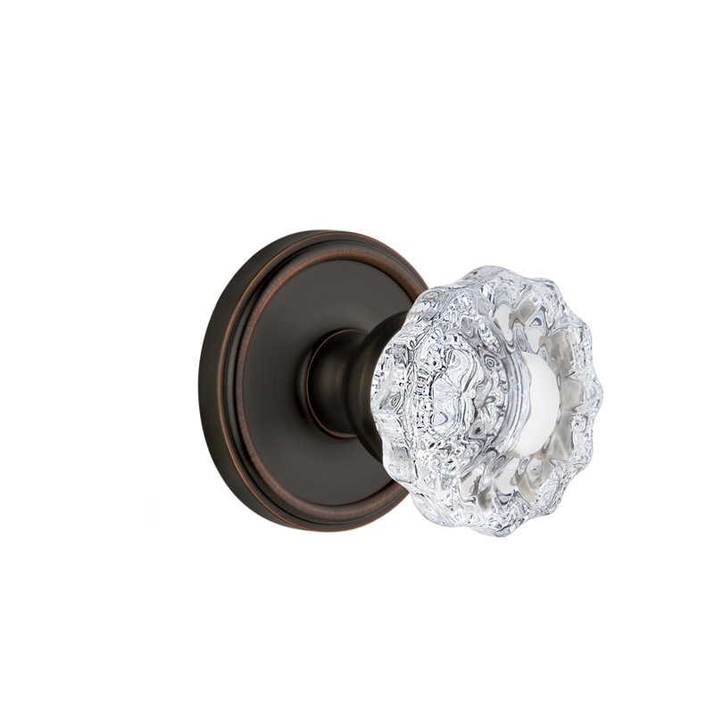 Figurine de porte simple en cristal Grandeur Georgetown, Bronze intemporel