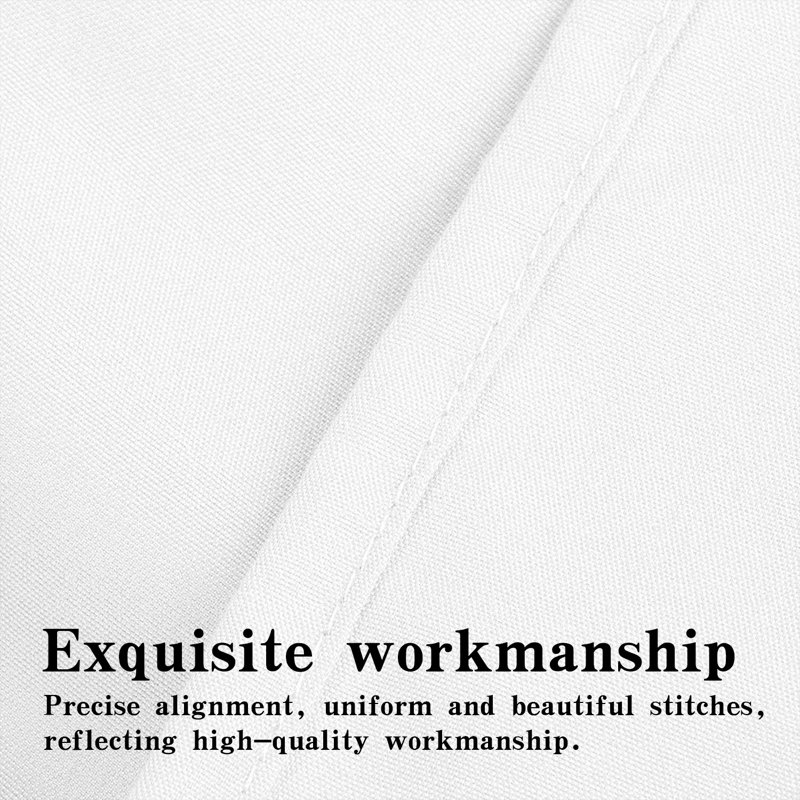 Drap plat seulement, drap de dessus en microfibre brossée 1800 - NTBAY, Blanc, Drap plat pour lit simple TG