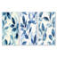 «Blue Botanical Wash - Ivory Leaves», art mural 3 pièces-129072622-129072625