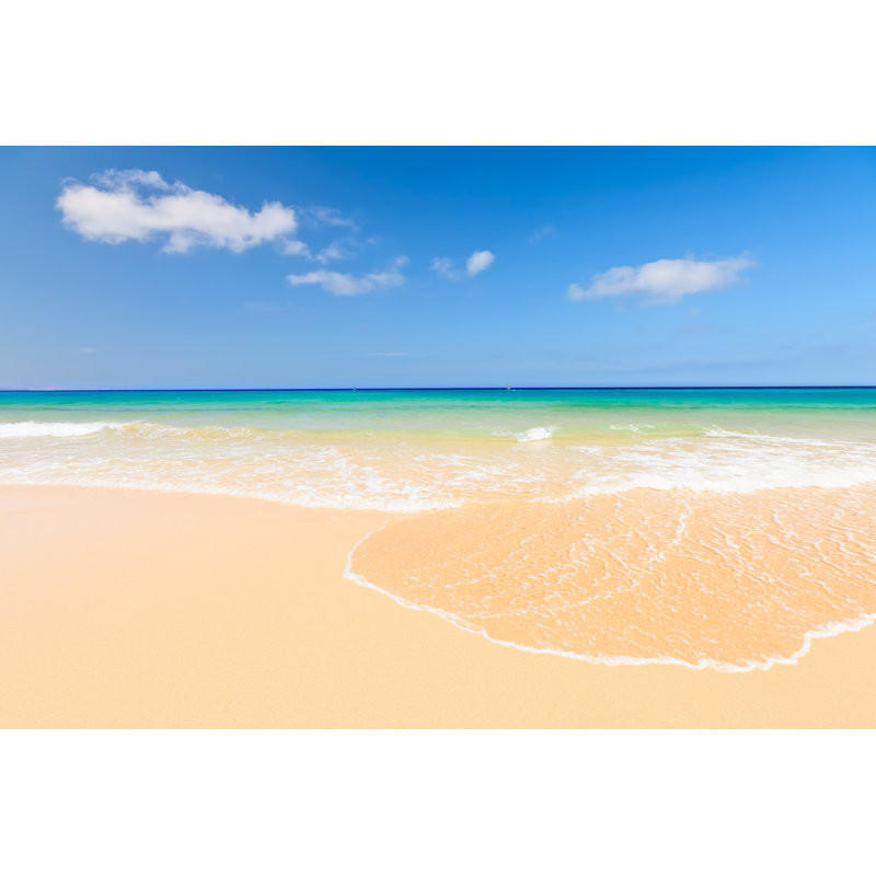 Beautiful Ocean Beach - Wrapped Canvas Print, 30cm H x 46cm W x 3.8cm D