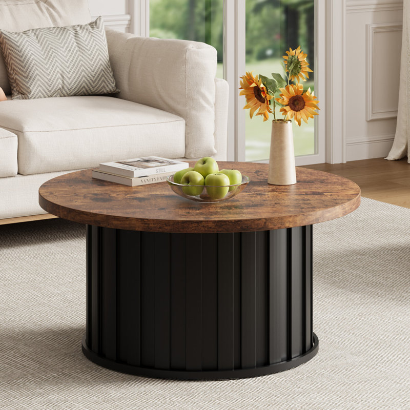 Table basse de salon Mid-Century, Brun
